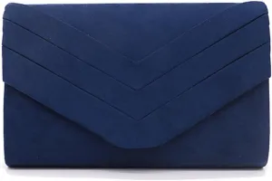 Evening Bag for Women Velvet Clutch Envelope Handbag Bridal Wedding Purse Elegant Shoulder Bag with Detachable Chain