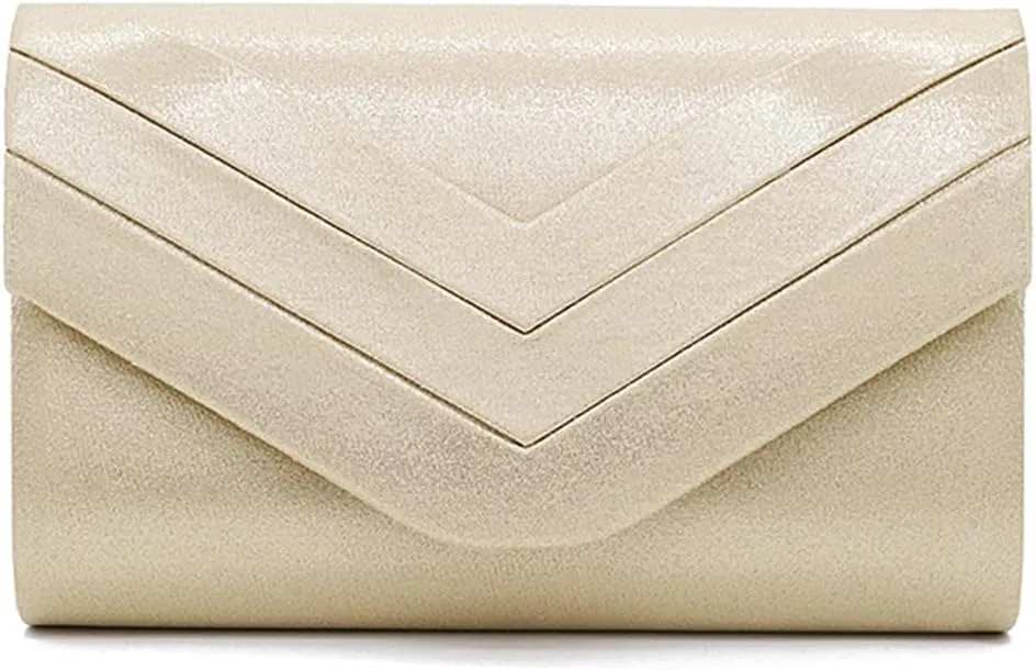 Evening Bag for Women Velvet Clutch Envelope Handbag Bridal Wedding Purse Elegant Shoulder Bag with Detachable Chain