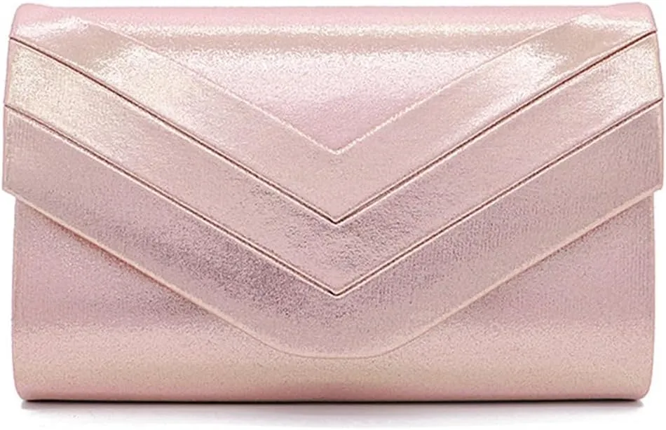 Evening Bag for Women Velvet Clutch Envelope Handbag Bridal Wedding Purse Elegant Shoulder Bag with Detachable Chain