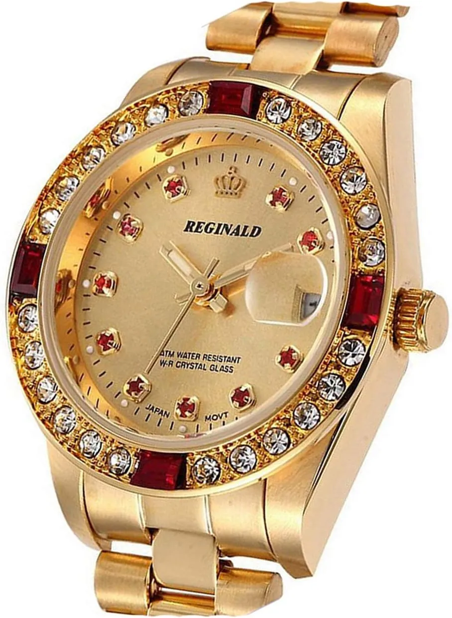 FANMIS Men's Luxury Business Waterproof Wristwatch Analog Two Tone Stainless Steel Date Quartz Watches