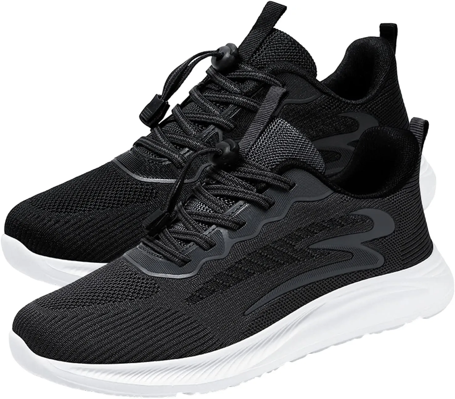 Fashion Summer Men Sports Shoes Flat Bottom Soft Bottom Non Slip Lace Up Solid Color and Minimalist Mens Sneaker