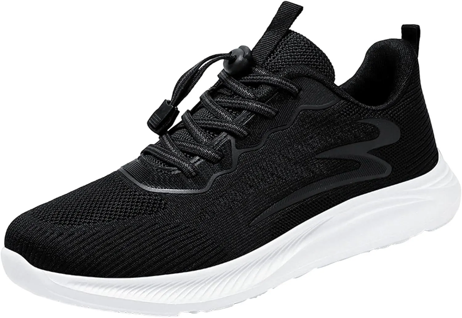 Fashion Summer Men Sports Shoes Flat Bottom Soft Bottom Non Slip Lace Up Solid Color and Minimalist Mens Sneaker
