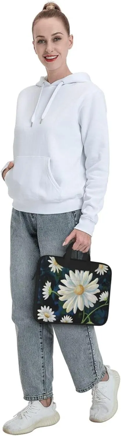 Floral Print Laptop Tote Bag Laptop Tote Travel Bag Business Computer Bag Work Bag for Men Women