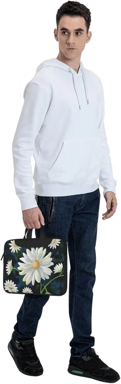 Floral Print Laptop Tote Bag Laptop Tote Travel Bag Business Computer Bag Work Bag for Men Women