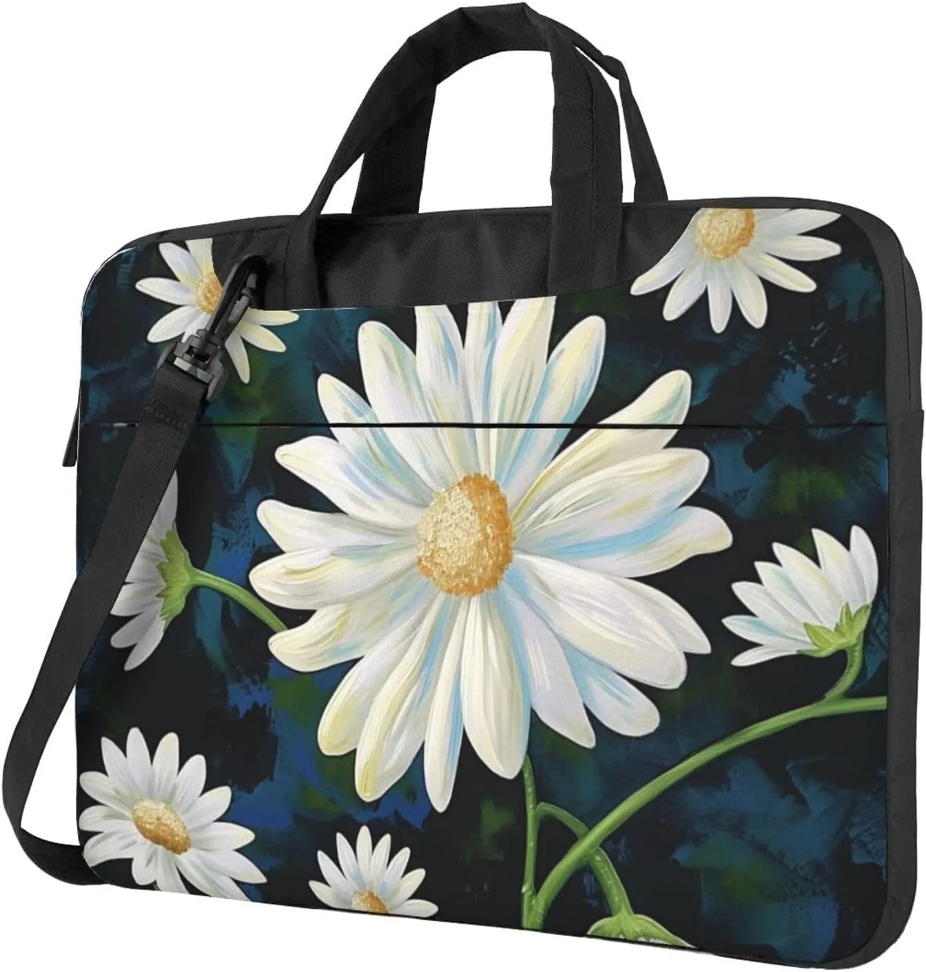 Floral Print Laptop Tote Bag Laptop Tote Travel Bag Business Computer Bag Work Bag for Men Women