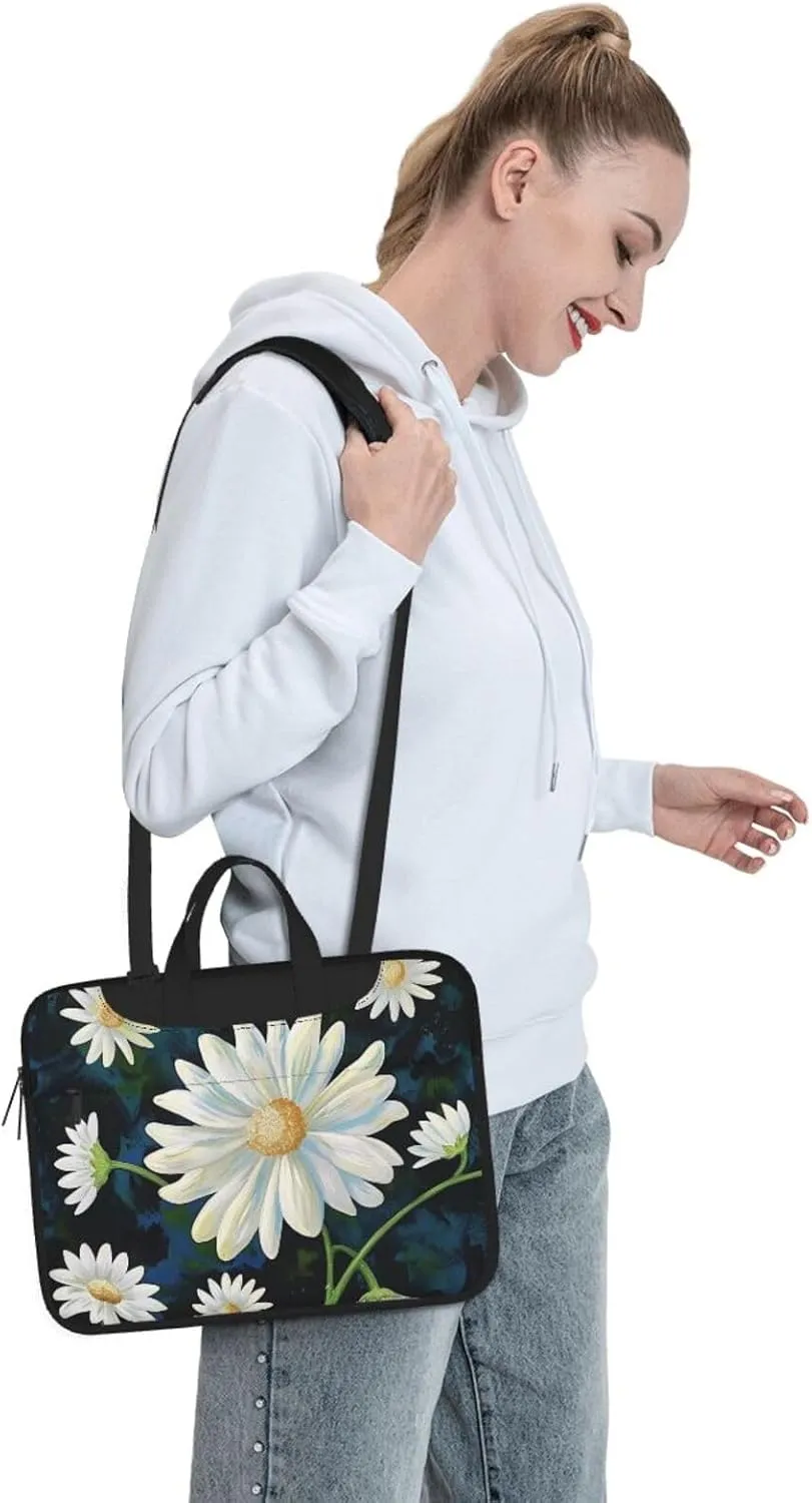 Floral Print Laptop Tote Bag Laptop Tote Travel Bag Business Computer Bag Work Bag for Men Women