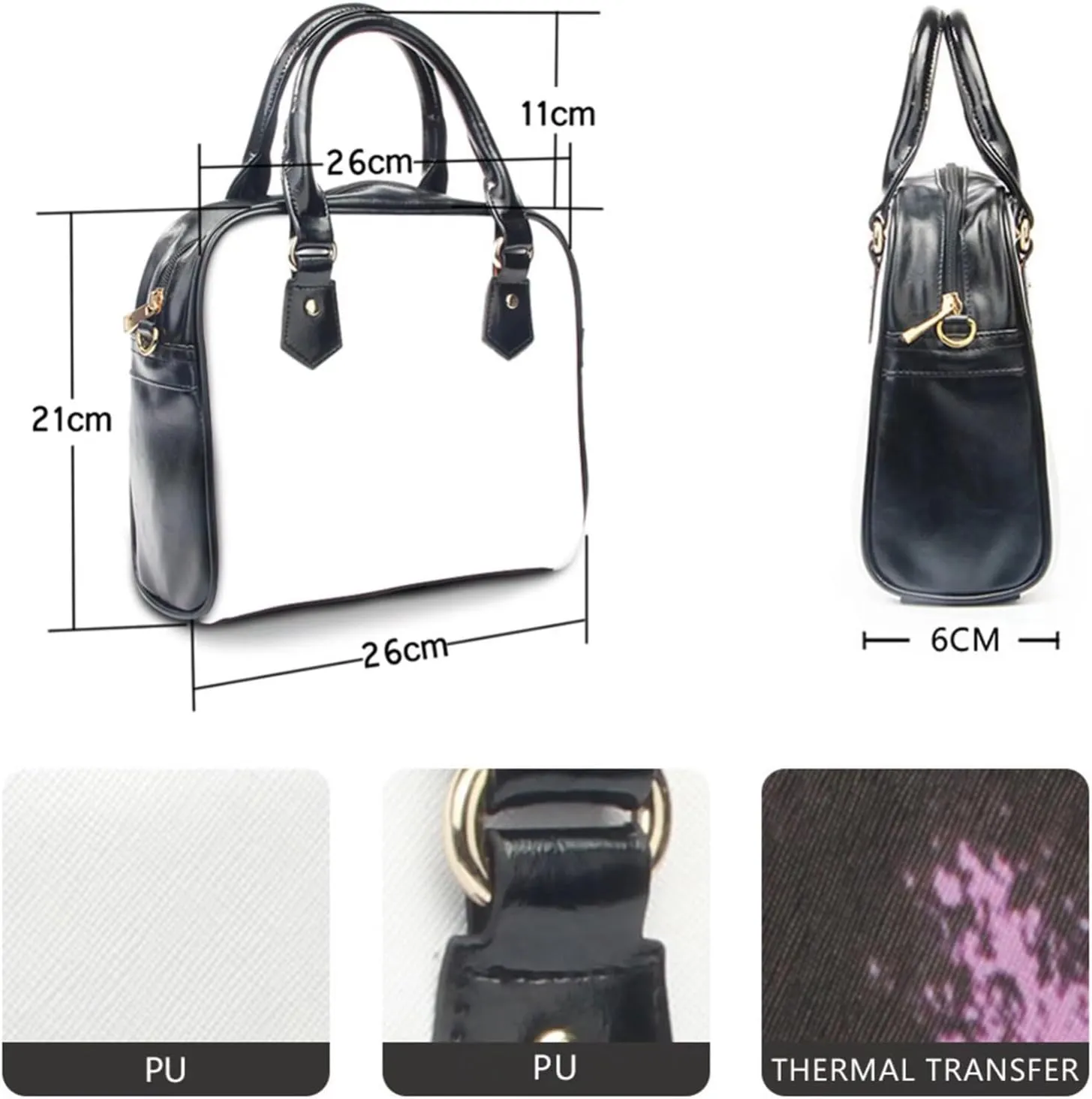 Forchrinse Pink Strawberry Satchel Handbags for Women Cute Purses and Handbags Leather Crossbody Purse Work Tote Bag