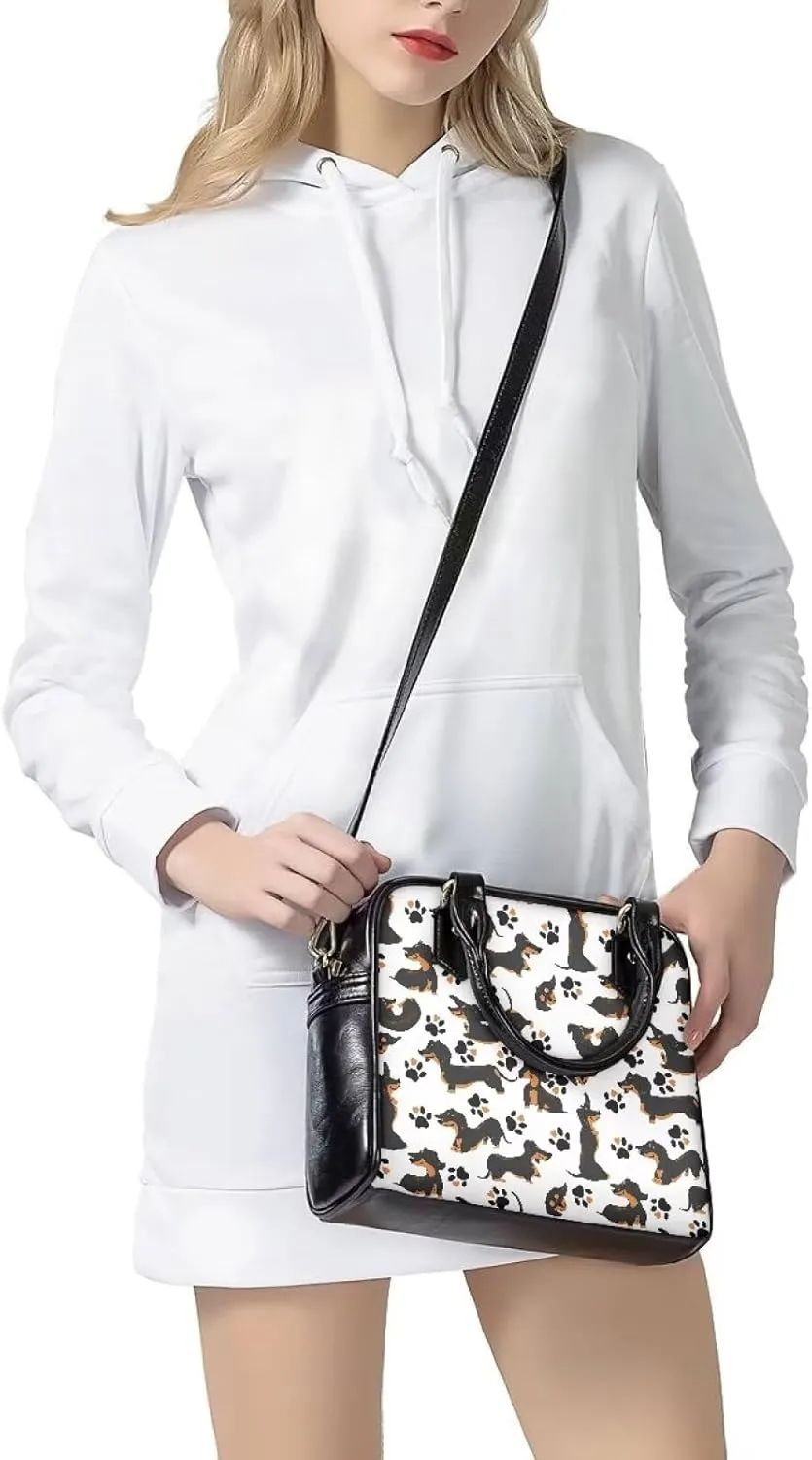 Forchrinse Pink Strawberry Satchel Handbags for Women Cute Purses and Handbags Leather Crossbody Purse Work Tote Bag