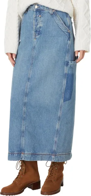 Free People Womens Francisco Denim Maxi Head Over Heels 25