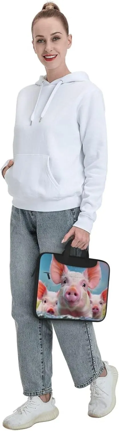 Funny Cute Animal Printed Laptop Tote Bag for Travel Business Computer Bag Work Bag for Men Women
