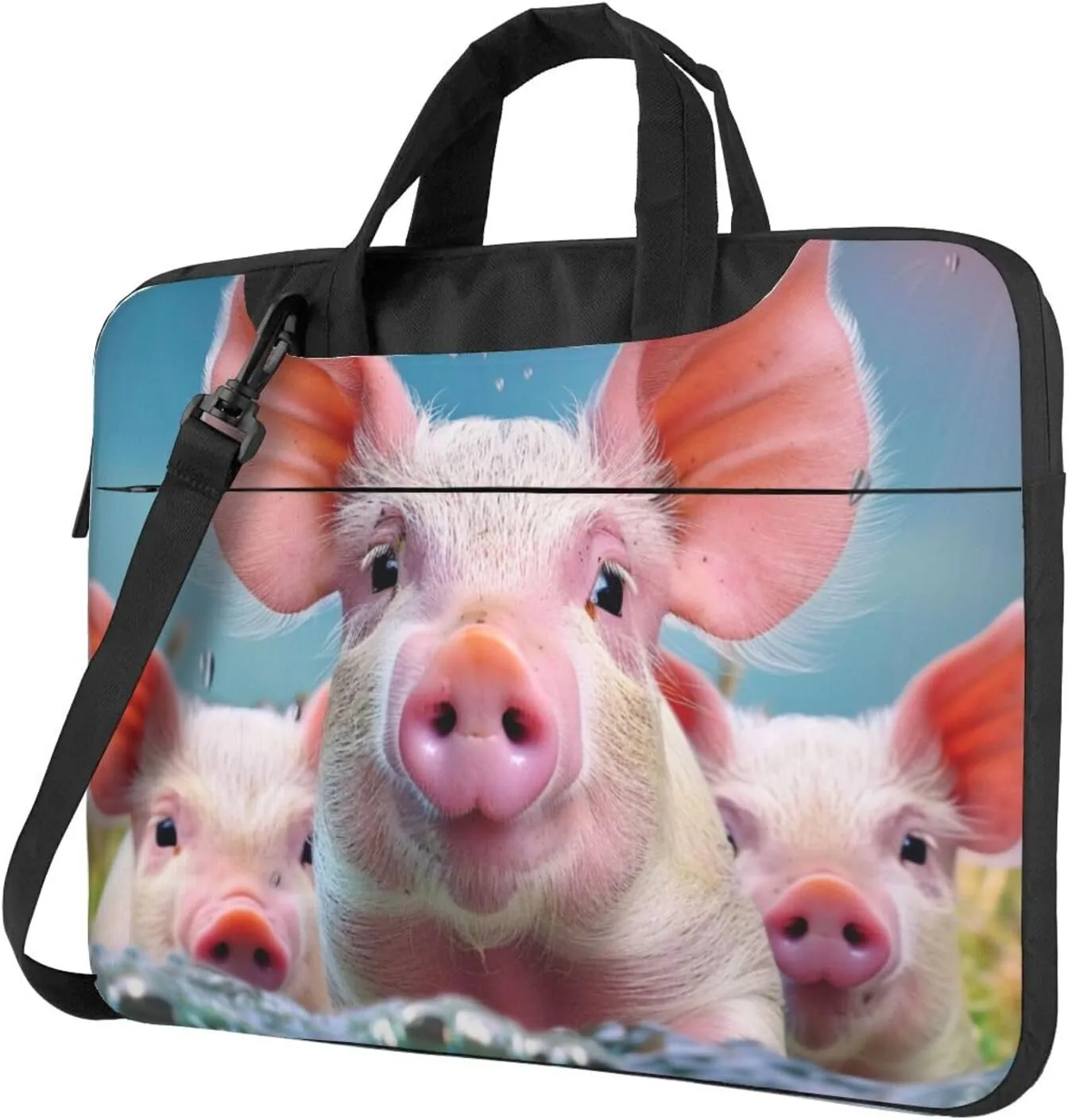 Funny Cute Animal Printed Laptop Tote Bag for Travel Business Computer Bag Work Bag for Men Women