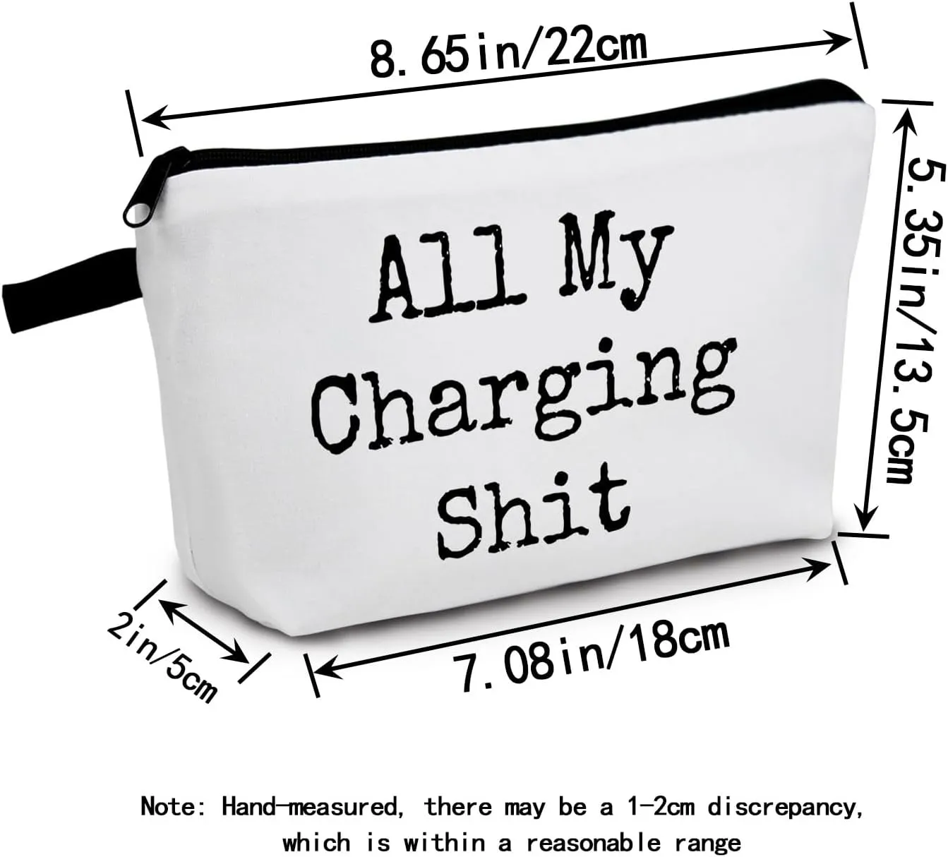 Funny Gifts for Women Birthday Travel Pouch Makeup Bags Birthday Gifts for Best Friend All My Charhing Shit