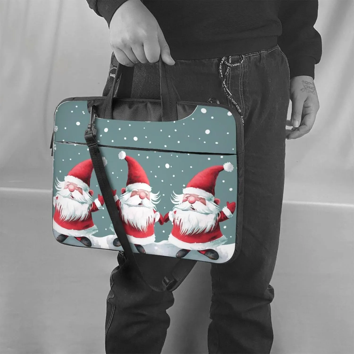 Funny Gnomes Laptop Tote Bag Travel Business Computer Bag Work Bag for Men Women