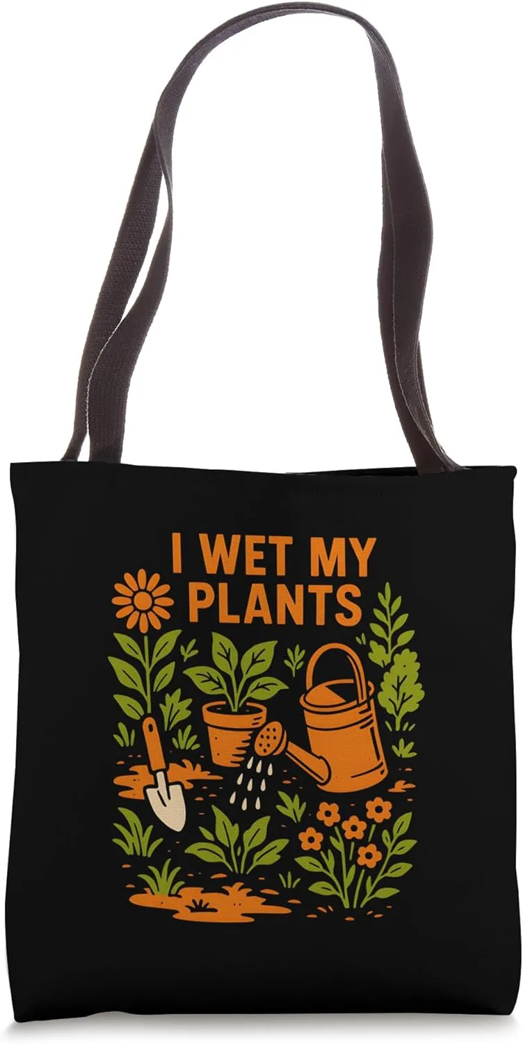 Gardening I Wet My Plants Vintage Women's Wildflower Tote Bag