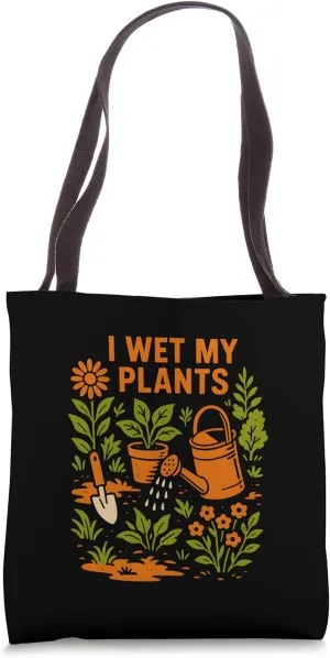 Gardening I Wet My Plants Vintage Women's Wildflower Tote Bag