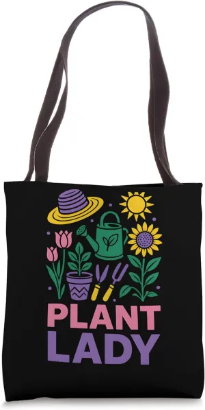 Gardening Plant Lady Vintage Women's Floral Tote Bag