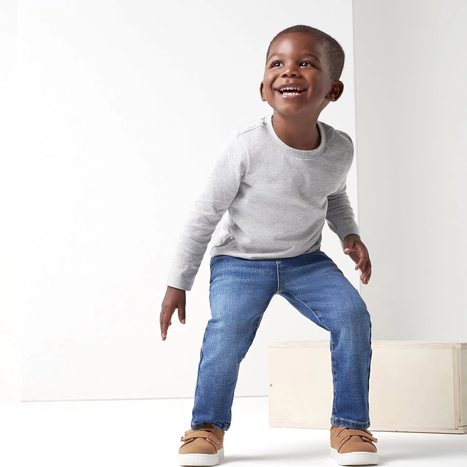 Gerber Baby Toddler Straight Leg Stretch Denim Jeans