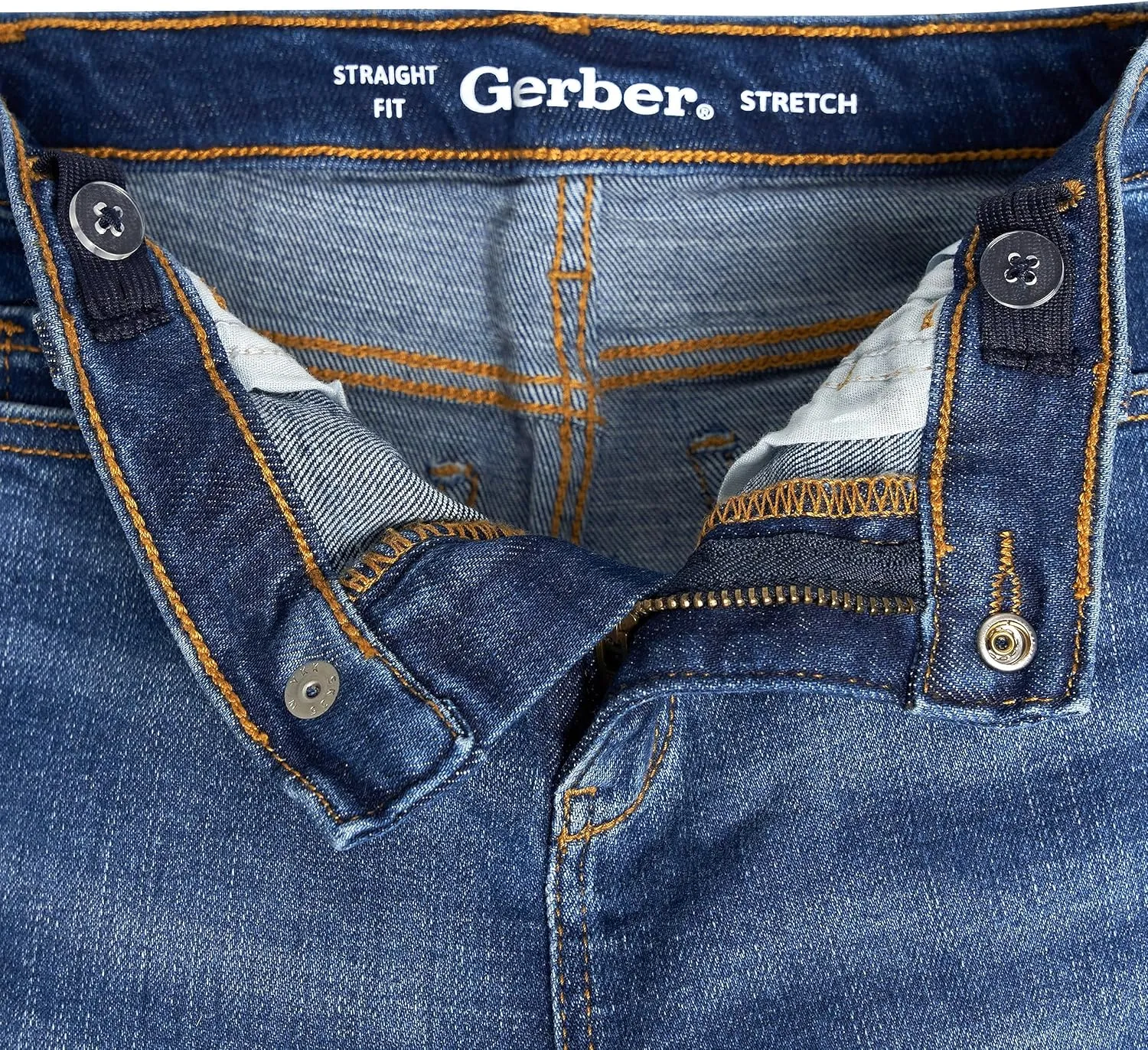 Gerber Baby Toddler Straight Leg Stretch Denim Jeans