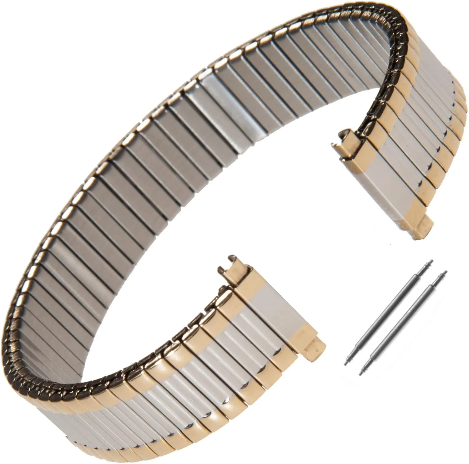 Gilden Custom Length Ladies Expansion 12-16mm Two-Tone Stainless Steel Watch Band 144-T