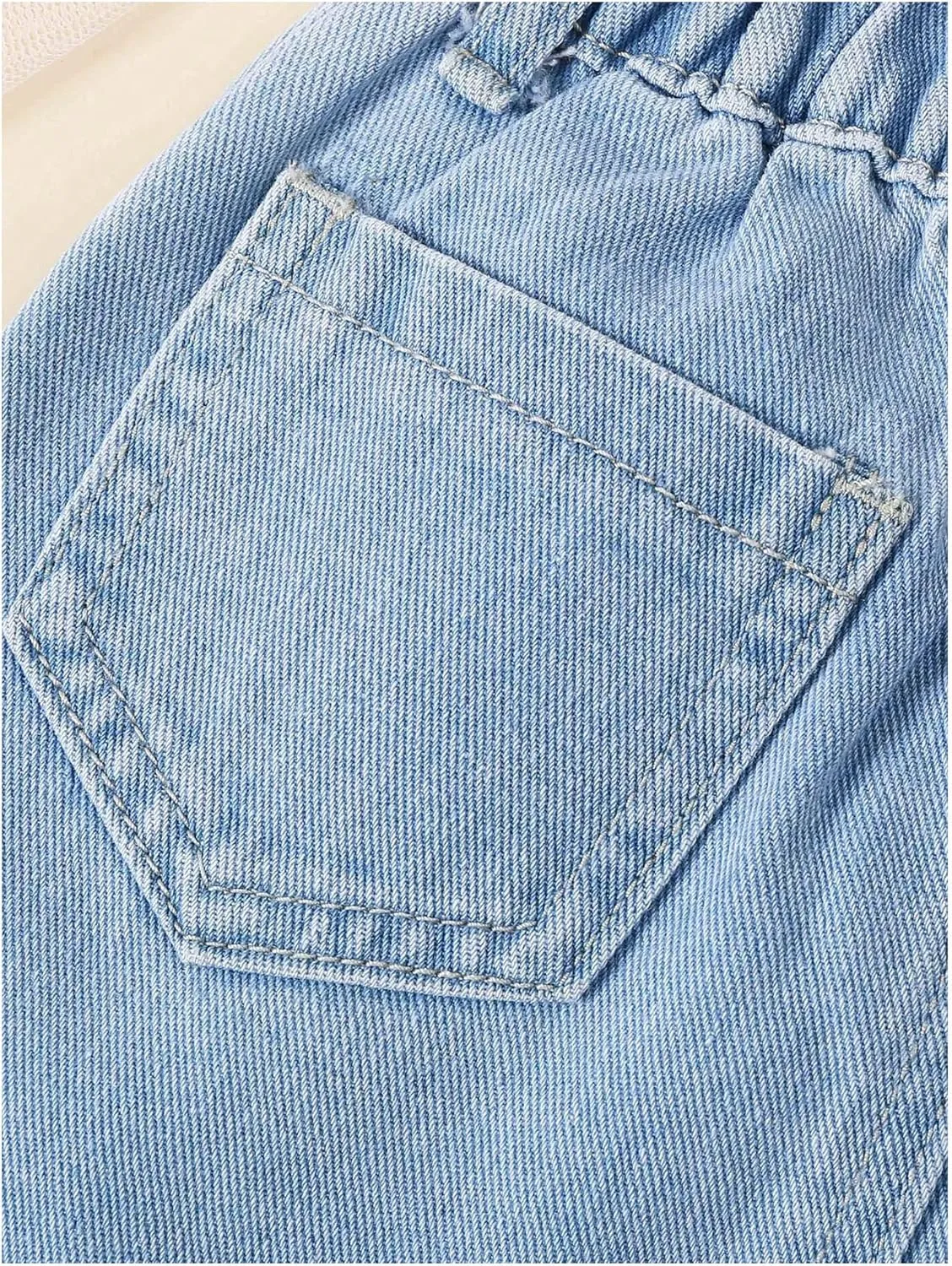 Girl's Heart Pattern High Waist A Line Skirt Casual Regular Fit Short Denim Skirts