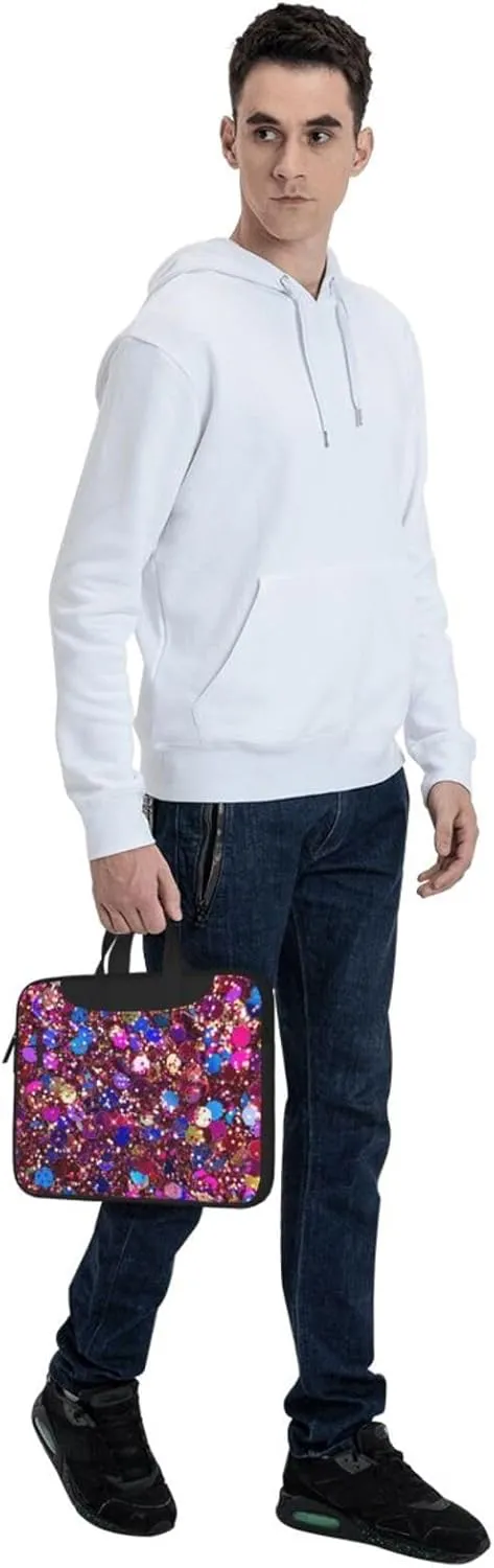 Glitter Pattern Laptop Tote Bag Travel Business Computer Bag Work Bag for Men Women