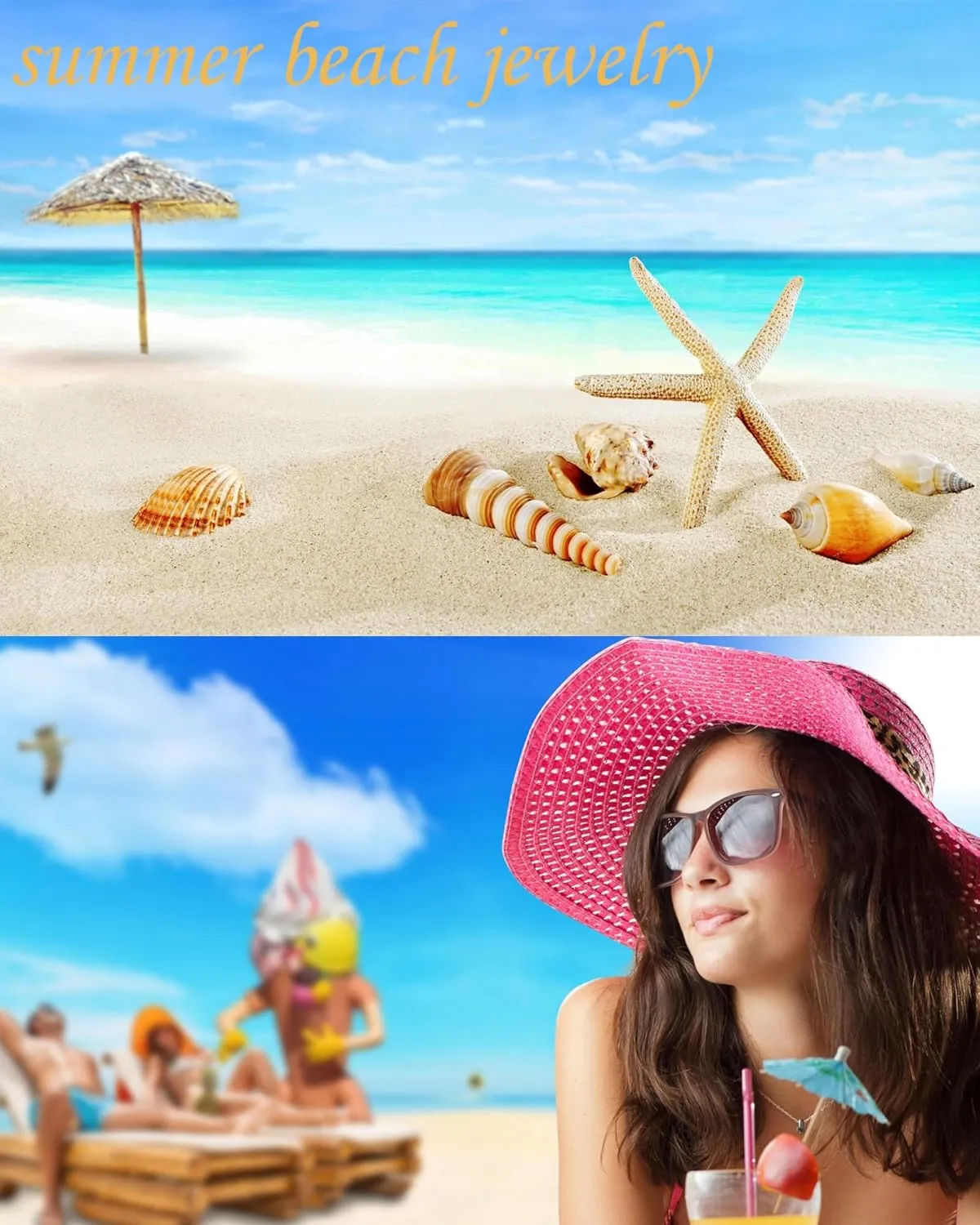 Gold Shell Necklace for Women Gold Seashell Pendant Necklaces Chunky Conch Shell Choker Summer Beach Jewelry Accessories