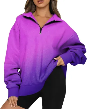 Half Zip Pullover Women Alaska Eagles Letter Print Graphic Sweatshirts for Women Long Sleeve Fall Tops