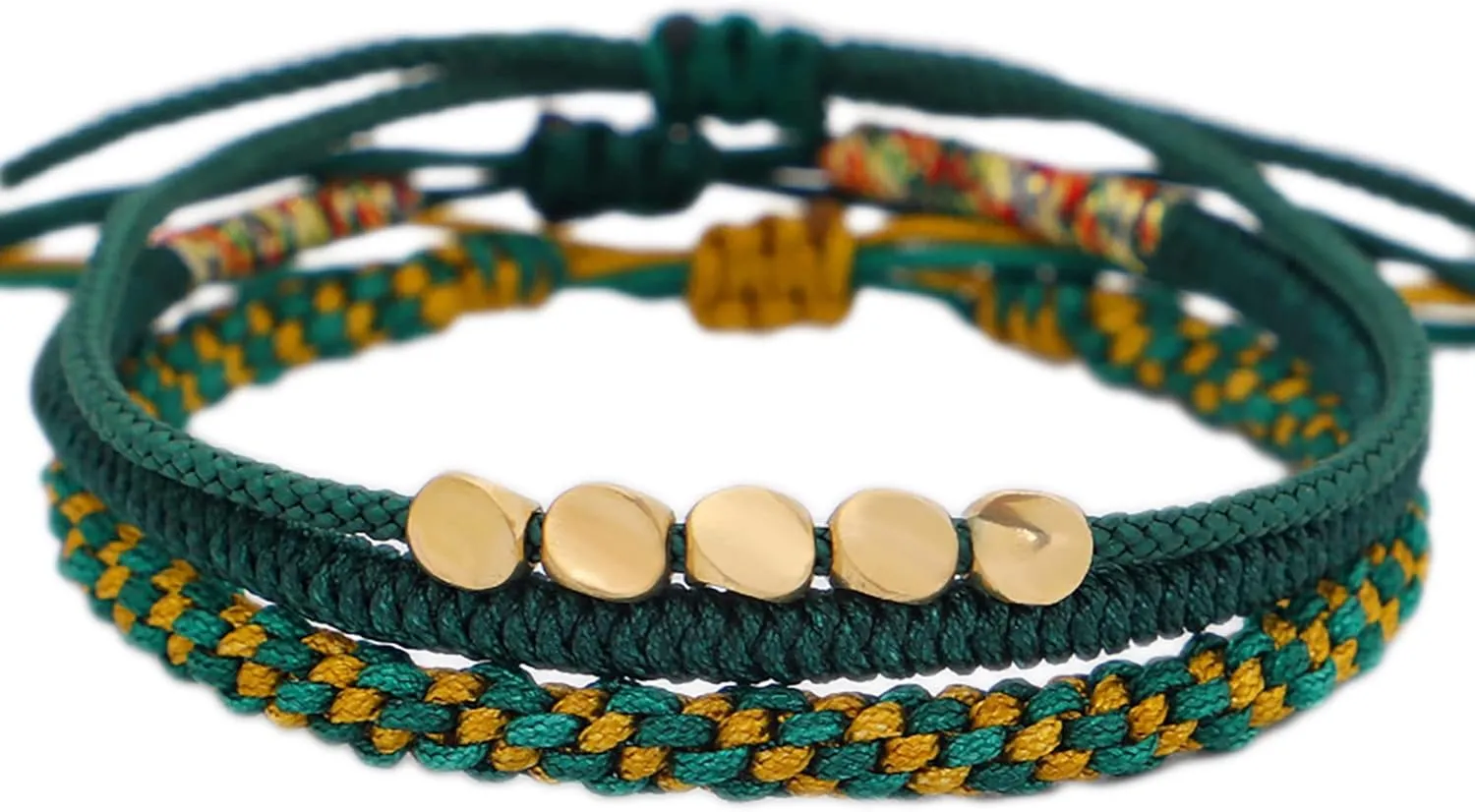 Handmade bracelets | Copper Beads Braided rope | Adjustable Strand | Couple | Yoga | Tibetan Bohemian style | good luck | Bracelets