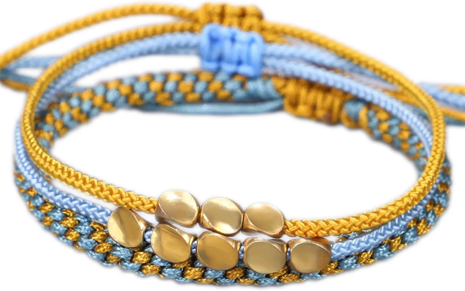 Handmade bracelets | Copper Beads Braided rope | Adjustable Strand | Couple | Yoga | Tibetan Bohemian style | good luck | Bracelets