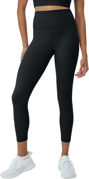 Hanes Women's Moves Leak Protection 7/8 Leggings with Built-in Underwear, Moisture-Wicking & Odor Control, 25 Inseam