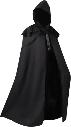 Hooded Robe Halloween Medieval Renaissance Cloaks Unisex Adult Monk Friar Priest Wizard Cloak Hooded Robe Cosplay Capes