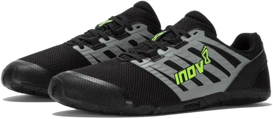 Inov-8 Men's Bare-XF 210 V3 - Minimal Barefoot Cross Training Shoes - Black/Grey/Green - 9.5