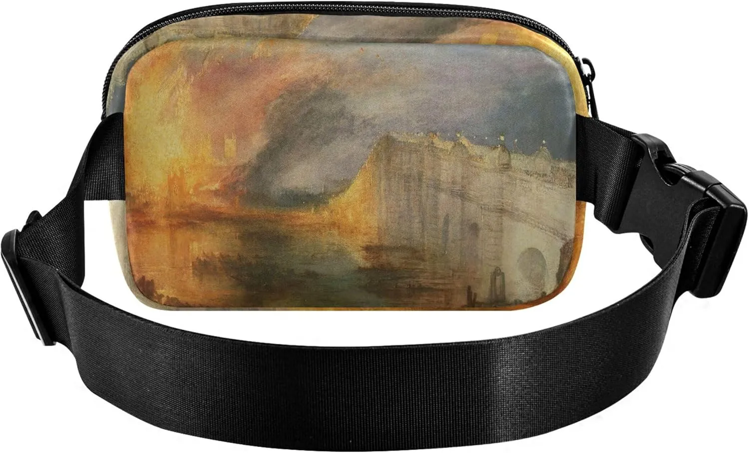 J. M. W. Turner Burning Sea Paints Women Fanny Packs Flower Belt Bag Hip Pack Waterproof Travel Waist Pouch