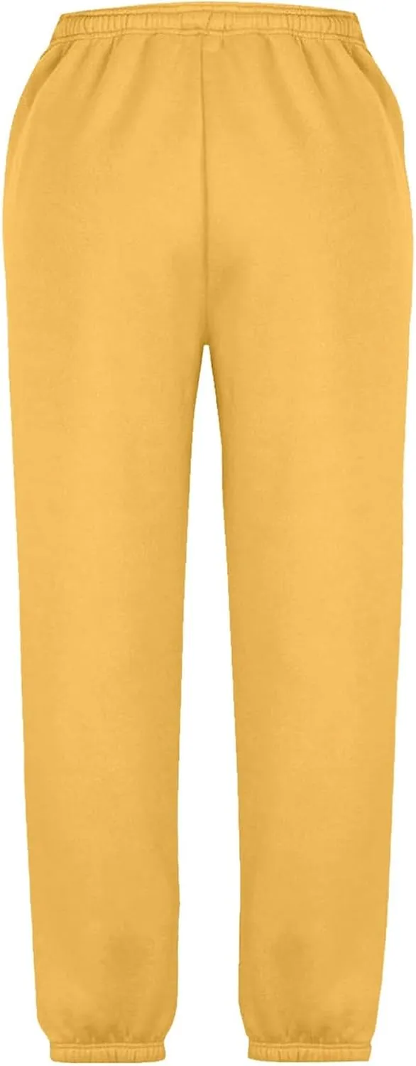 Kids Girls High Waisted Sweatpants Active Joggers Casual Loose Solid Trousers Baggy Sweat Pants with Pockets Clothes