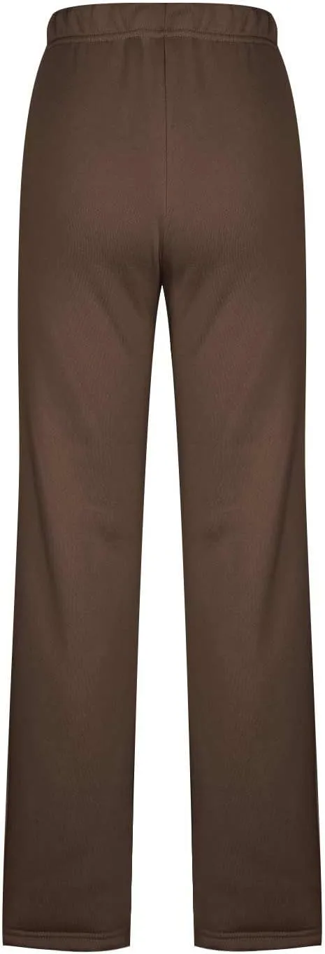 Ladies Lounge Trousers Ankle Length Slacks Tapered Cozy Pants with Pockets Comfy Pajama Pants(Available in Plus Size)