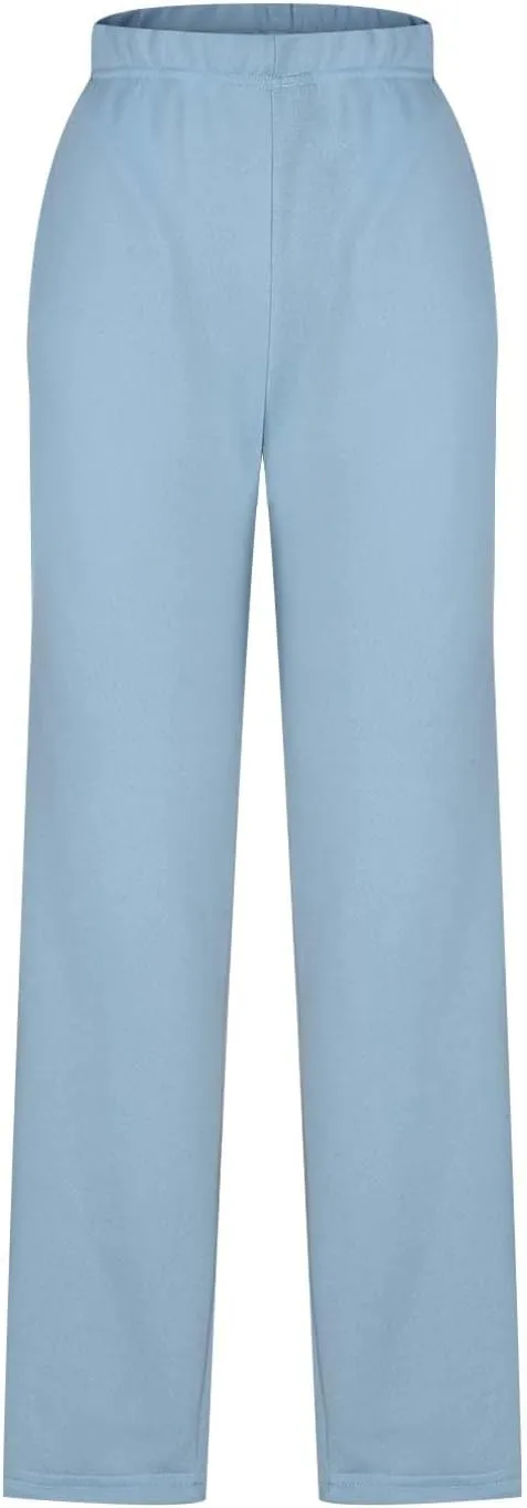 Ladies Lounge Trousers Ankle Length Slacks Tapered Cozy Pants with Pockets Comfy Pajama Pants(Available in Plus Size)