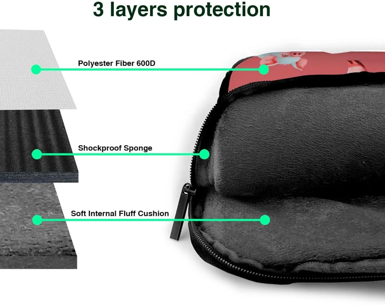 Laptop Tote Bag, Laptop Carrying Case, Travel Bag, Business Computer Bag, Work Bag for Men and Women, Red