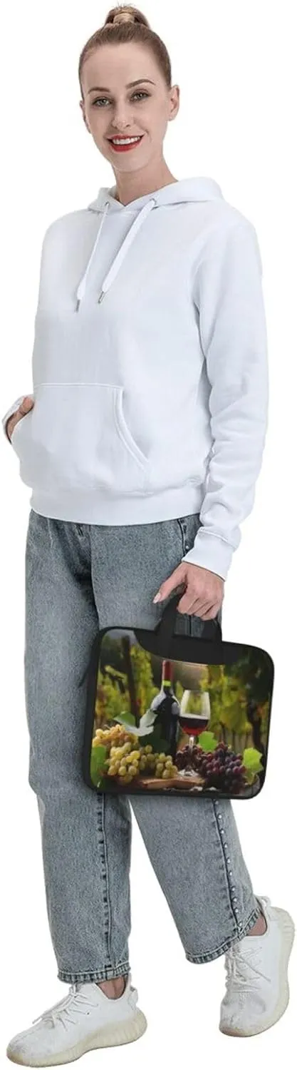 Laptop Tote Bag, Laptop Tote Bag, Travel Bag, Business Computer Bag, Work Bag for Men and Women, Red Wine