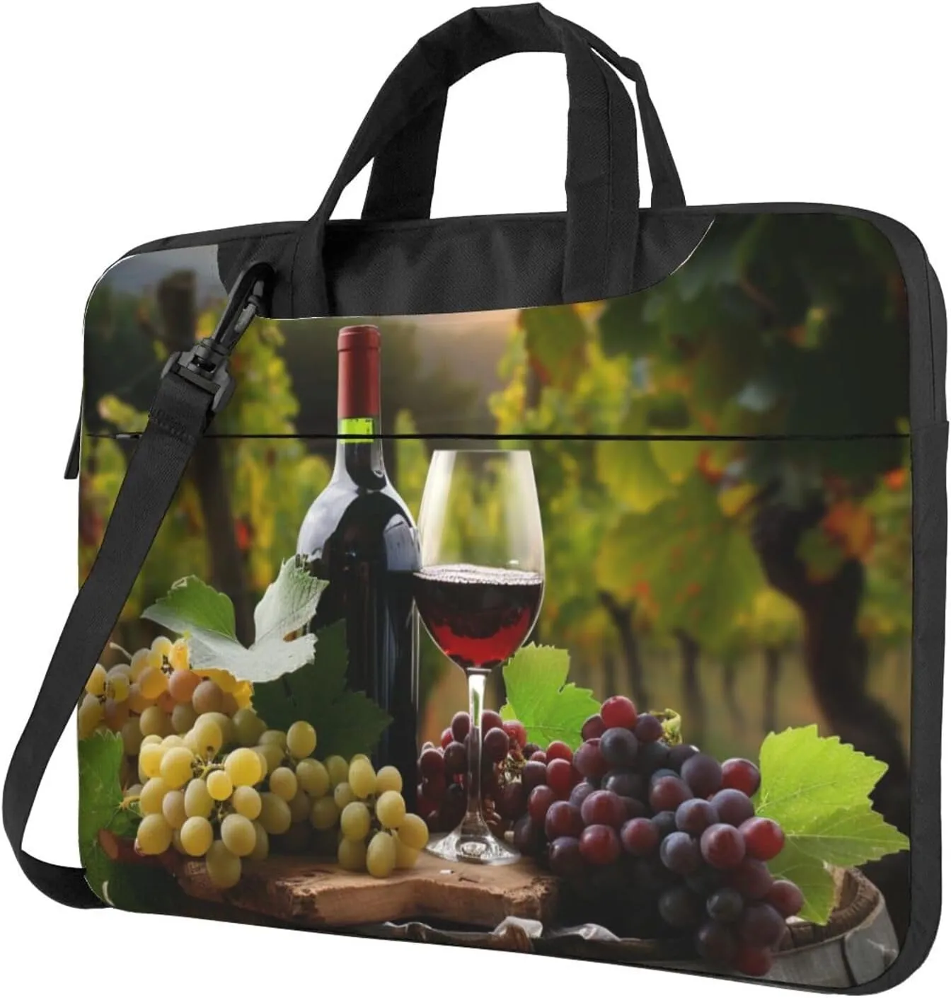 Laptop Tote Bag, Laptop Tote Bag, Travel Bag, Business Computer Bag, Work Bag for Men and Women, Red Wine