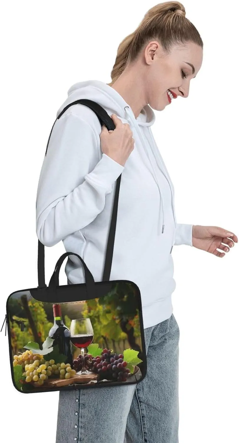Laptop Tote Bag, Laptop Tote Bag, Travel Bag, Business Computer Bag, Work Bag for Men and Women, Red Wine