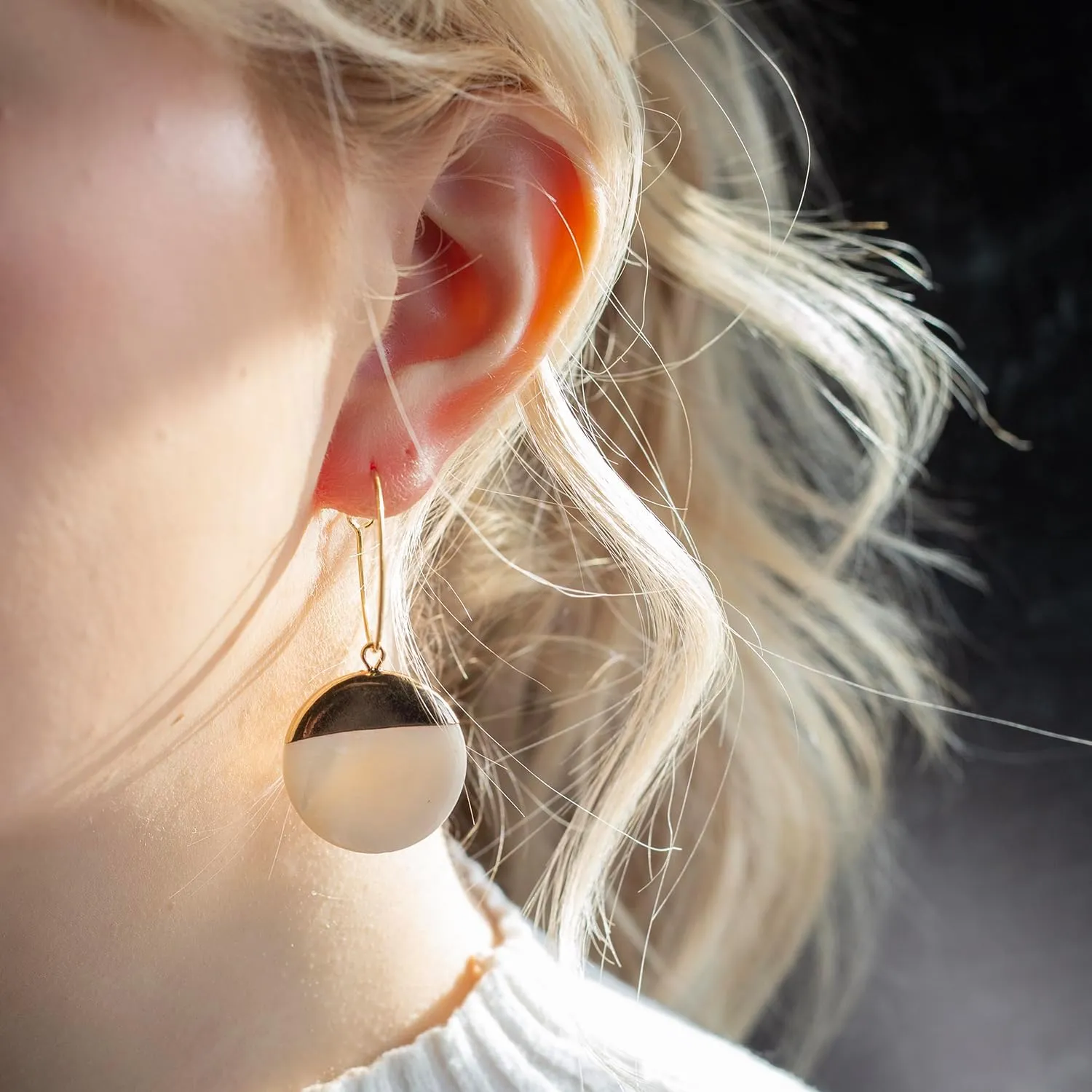 Lenny & Eva Intentions Natural Shell & Pearl Earrings