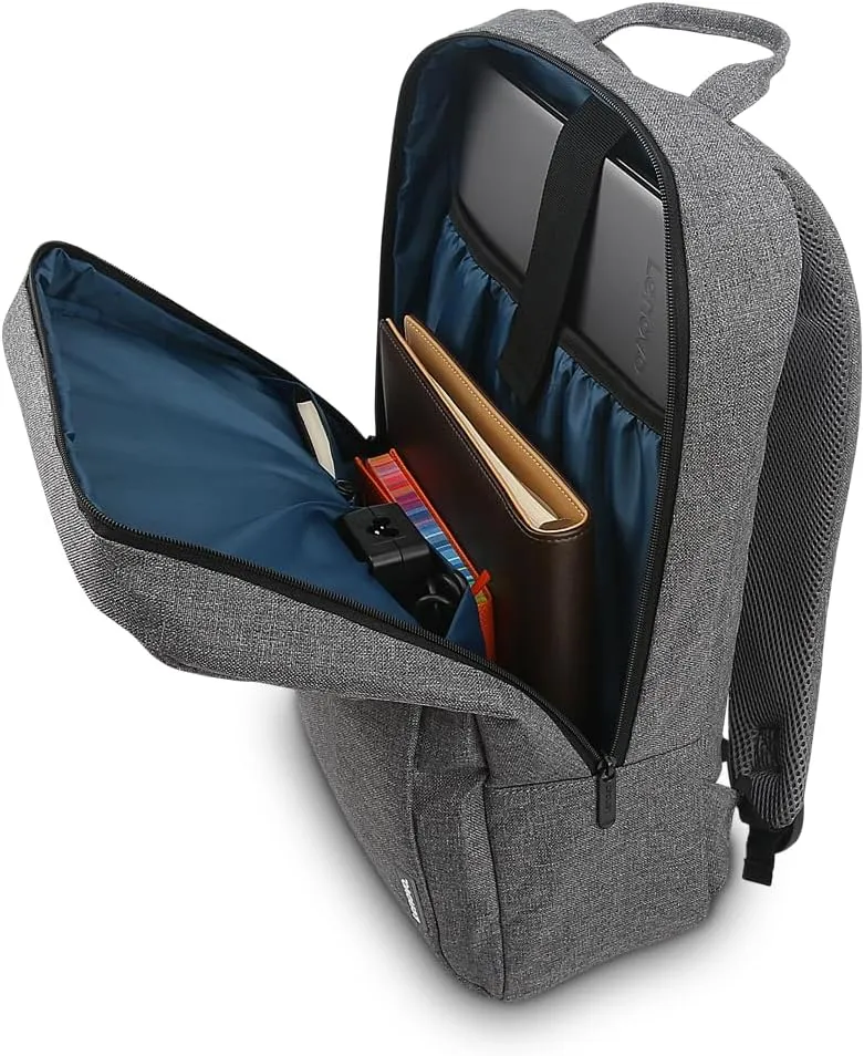 Lenovo Casual Laptop Backpack B210 - 15.6 inch - Padded Laptop/Tablet Compartment - Durable and Water-Repellent Fabric - Lightweight - Grey