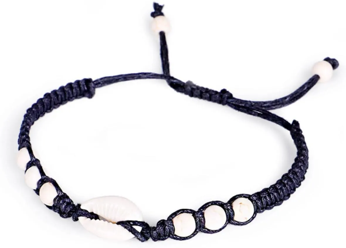 LIFKOME Hand Woven Bracelet Shell Hand Jewelry Shell Bracelet