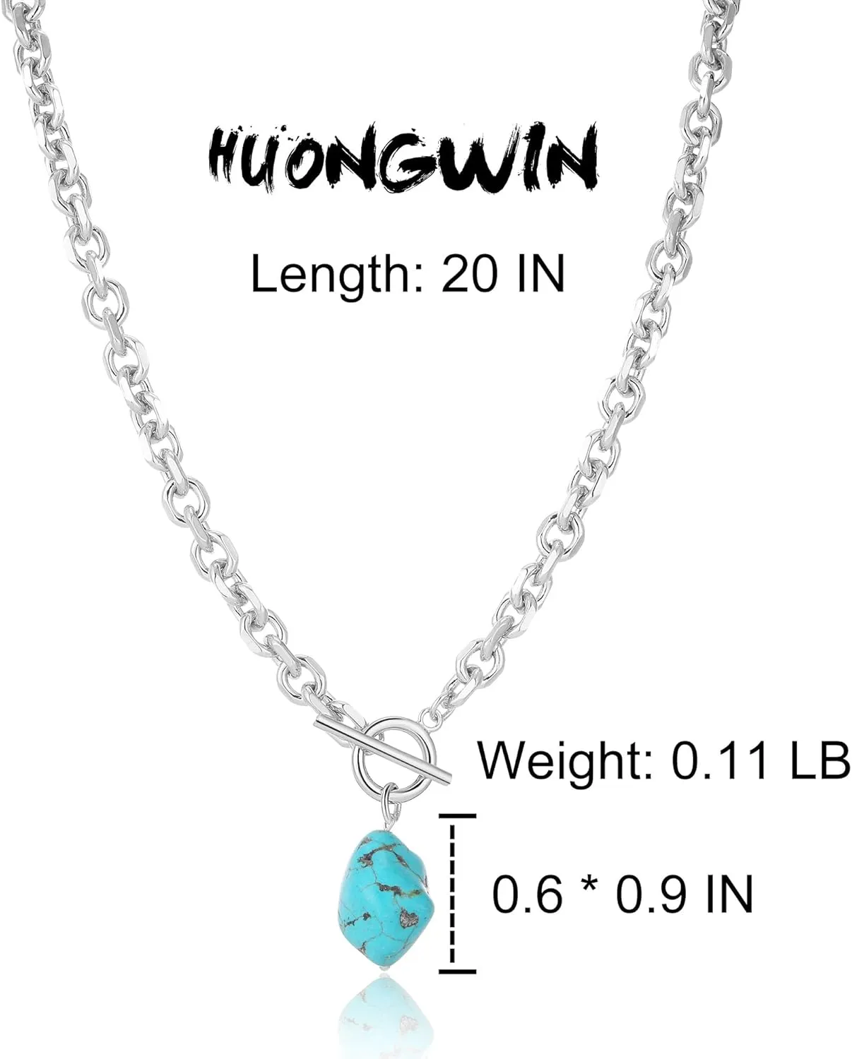 Link Chain Toggle Clasp Baroque Pearl Necklace for Women 14k Gold Plated Charm Pendant Chunky Necklaces For Women Trendy