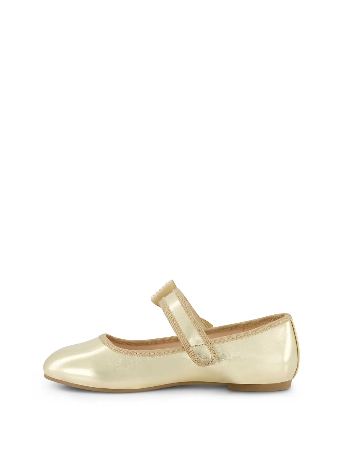Little Girls' Amy Crystal Bow Ballet Flat in Gold