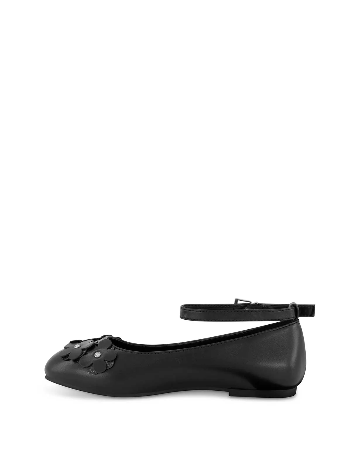 Little Girls' Amy Petal Ballet Flat in Black