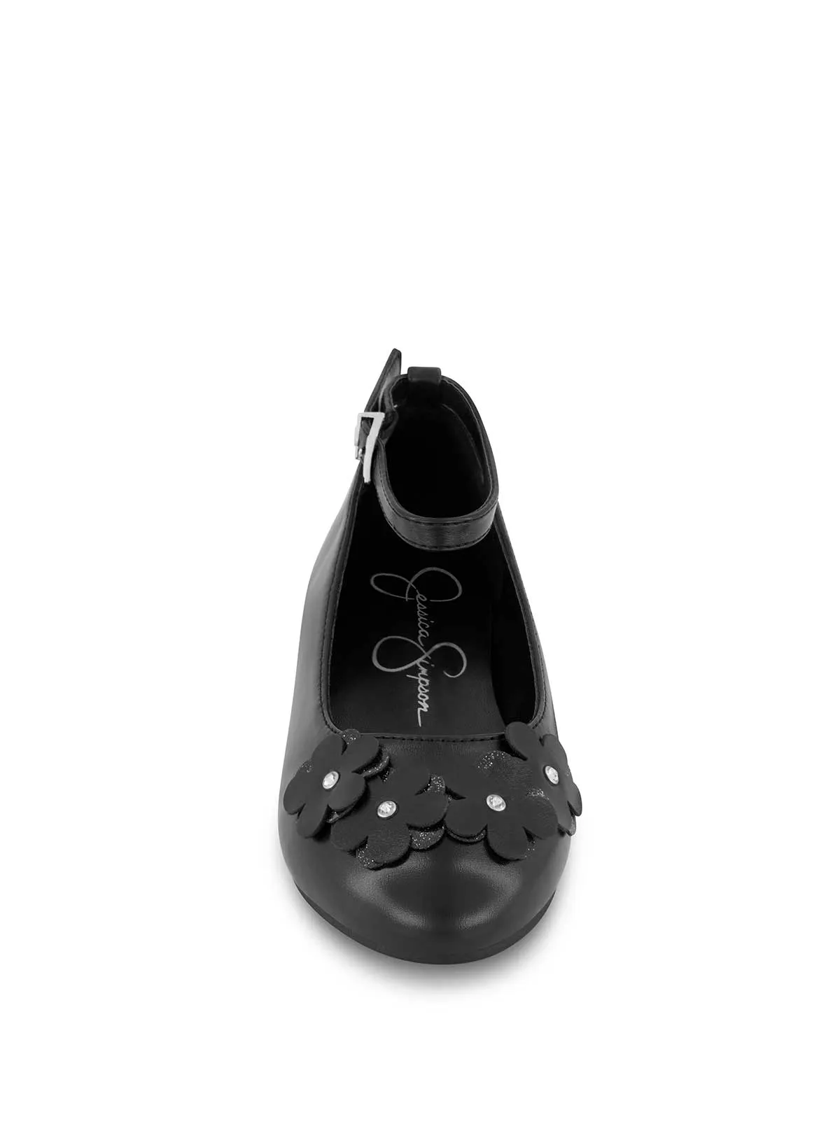 Little Girls' Amy Petal Ballet Flat in Black