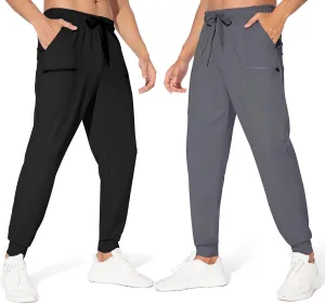 M MAROAUT Men's Joggers Pants - Lightweight Sweatpants with Zipper Pockets, Gym Workout Pants for Athletic Running Casual