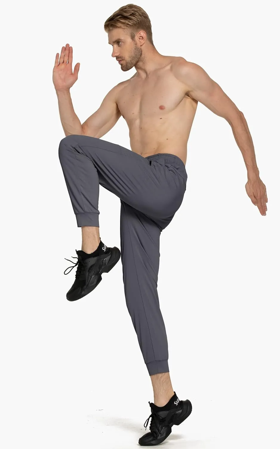 M MAROAUT Men's Joggers Pants - Lightweight Sweatpants with Zipper Pockets, Gym Workout Pants for Athletic Running Casual