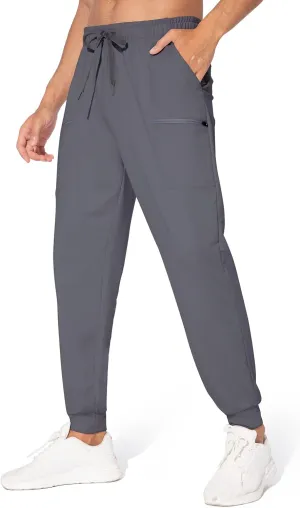 M MAROAUT Men's Joggers Pants - Lightweight Sweatpants with Zipper Pockets, Gym Workout Pants for Athletic Running Casual